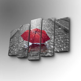 Wallity Cuadro Decorativo en Lienzo 5 Piezas 5PUC-141